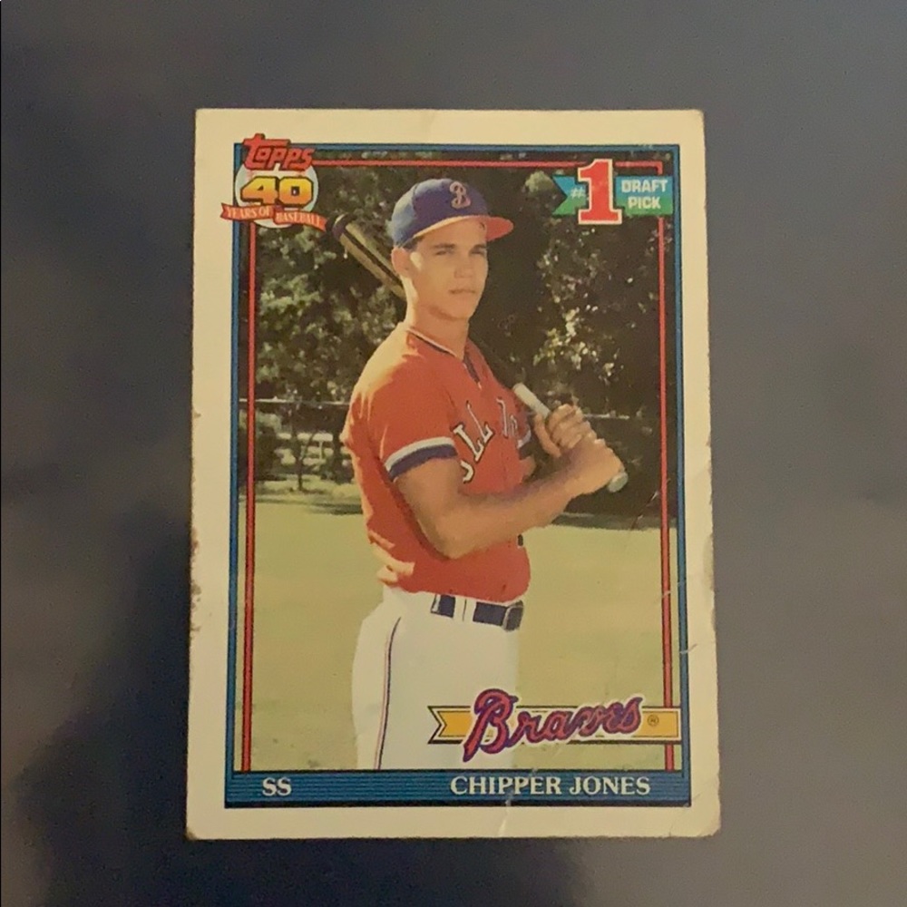 Chipper jones 1991 topps card